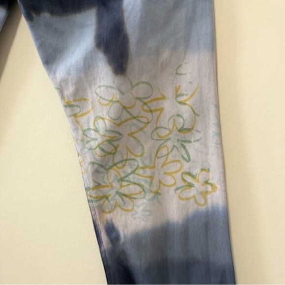 Collina Strada Runway Hand Dyed Straight Leg Jeans Size S - Picture 10 of 16